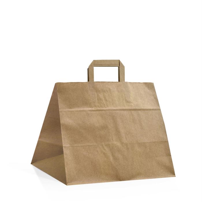 Taška hnedá Takeaway 32x20x28 papierová