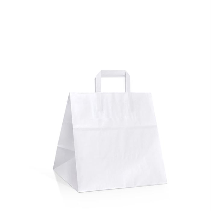 Taška biela Takeaway 26x17x25 papierová
