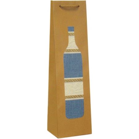 Taška na fľašu - sivá A2 s dekorom 576A T (MIX) 39x11,5x9    
