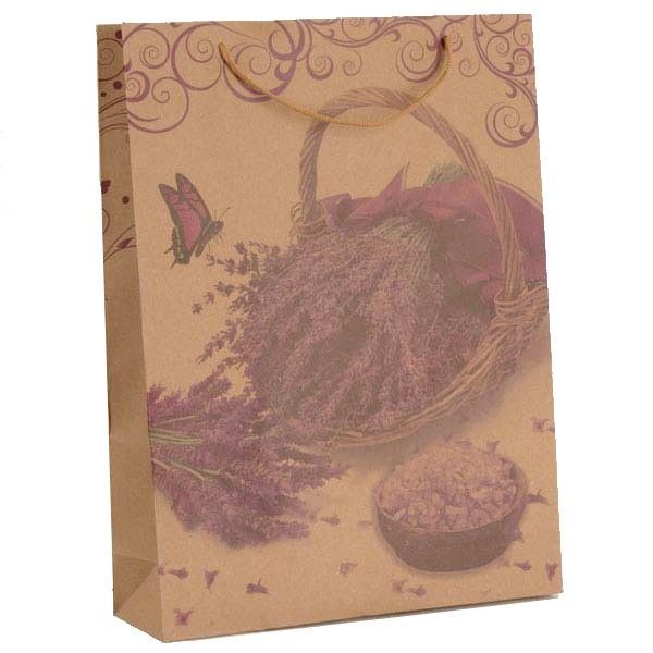 Papierová taška DKTAS17431 19×24,5×8 cm LEVANDULA