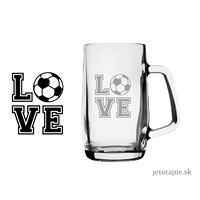 Krígeľ na pivo FutbaLove 0,5 l