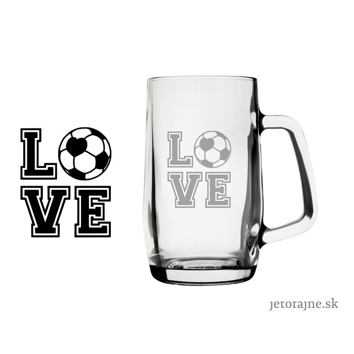 Krígeľ na pivo FutbaLove 0,5 l