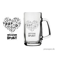 Krígel na pivo Milujem šport 0,5 l