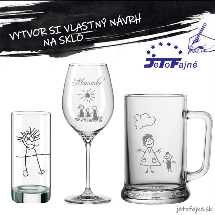 Vlastný ručne kreslený motív - pieskovanie