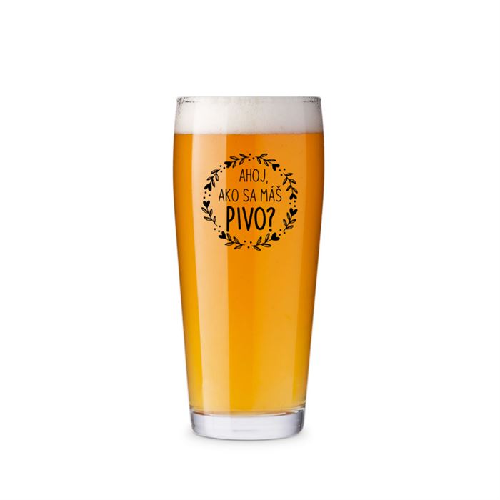 Pohár na pivo Ako sa máš pivo 0,5 l