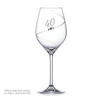 Výročný pohár s číslom 40 COSMIC Swarovski (470 ml)