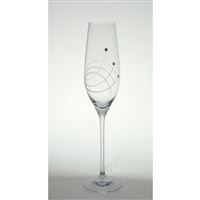 Poháre na sekt s kryštálikmi 210 ml SWIRLY (2 ks)