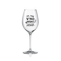 Pohár na víno "Víno zmizne" 470 ml