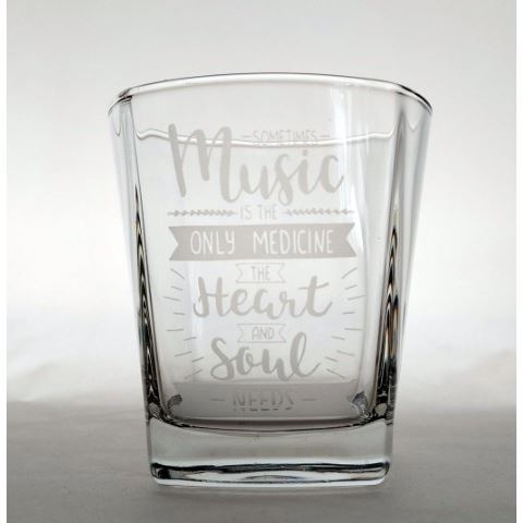 Pohár na whisky MUSIC MEDICINE 350 ml