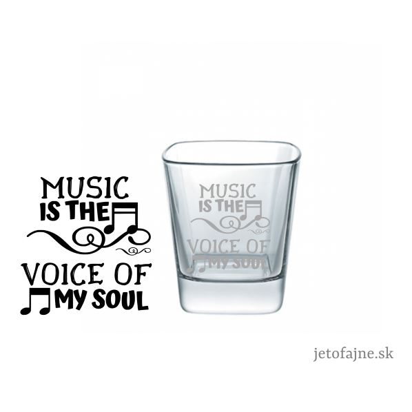 Pohár whisky Music voice 350 ml