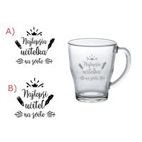 Šálka na čaj Najlepšia učiteľka / učiteľ 350 ml
