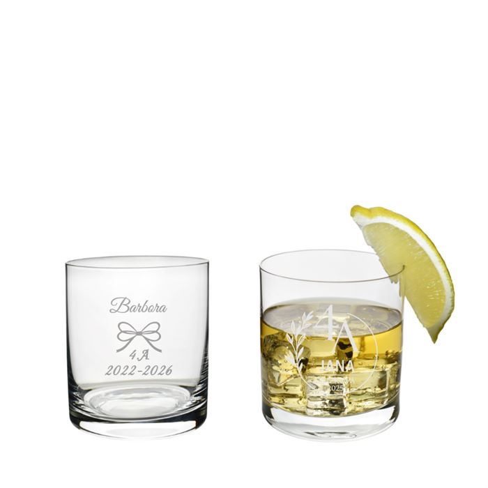 Pohár na whisky Stužková- Platon 400 ml (mix dekorov)