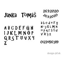 FONT č. 3 (1 až 2 slová) - pieskovanie