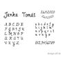 FONT č. 4 (1 až 2 slová) - pieskovanie