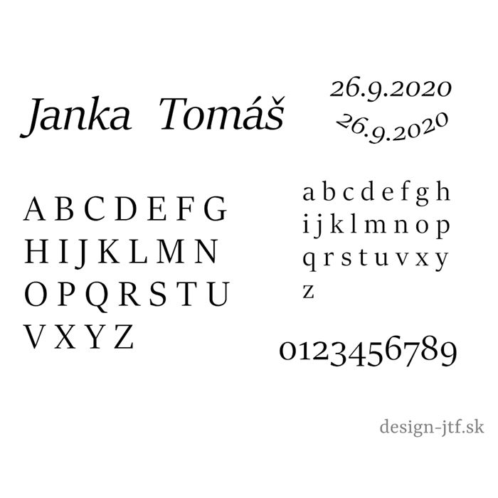 FONT č. 6 (3 až 4 slová) - pieskovanie