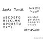 FONT č. 7 (3 až 4 slová) - pieskovanie