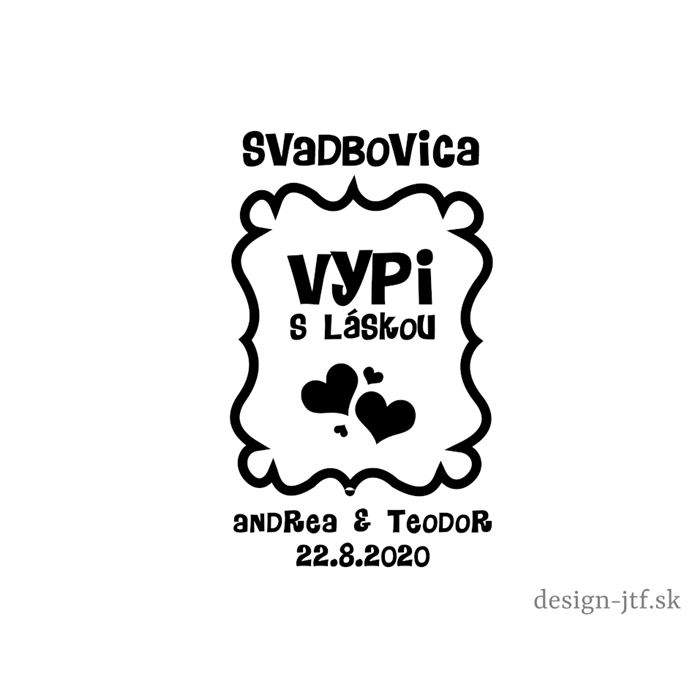 Výslužka VYPI S LÁSKOU - pieskovanie