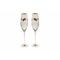 Poháre na sekt Goldie Hearts 210 ml (2 ks)