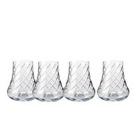 Brúsené poháre Fabian CROSS 240 ml (4 ks)
