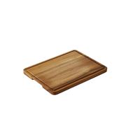 Servírovacia doska z akácie s drážkou 40x30x2 cm