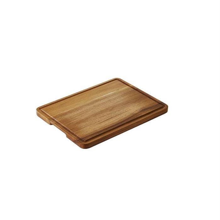Servírovacia doska z akácie s drážkou 40x30x2 cm