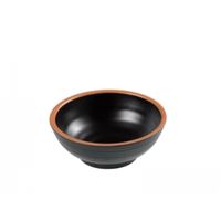 Miska čierna/ terracotta 14x5,5 cm / 400 ml melamín