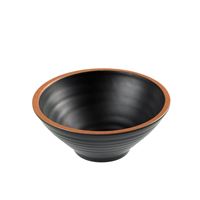 Miska čierna/ terracotta 18x7,5 cm / 800 ml melamín