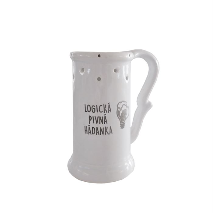 Vtipný krígel Logická hádanka (buclák/vysoký)