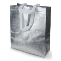 Taška METALL strieborná 72x50x18cm