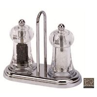 Set Brasserie soľ/korenie, chrómový podstavec, Ø110 mm - dopredaj