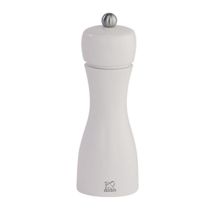 Mlynček na soľ Tahiti Peugeot – bukové drevo, biely, 15 cm