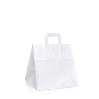 Taška biela Takeaway 26x17x25 papierová