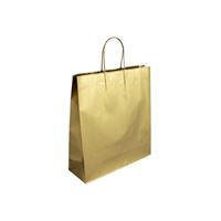Taška zlatá Mat Oro 36x12x40