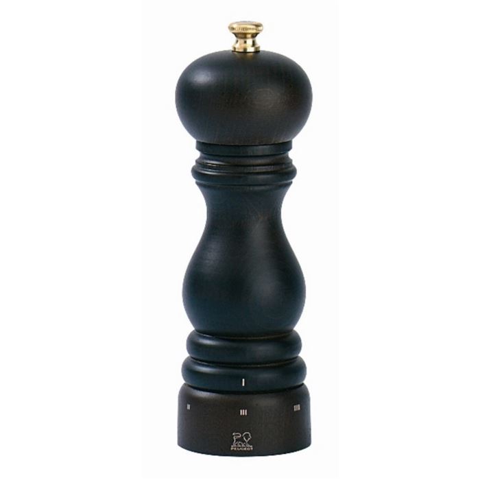 Mlynček PARIS Zirlion na soľ Peugeot – čokoládový, 18 cm