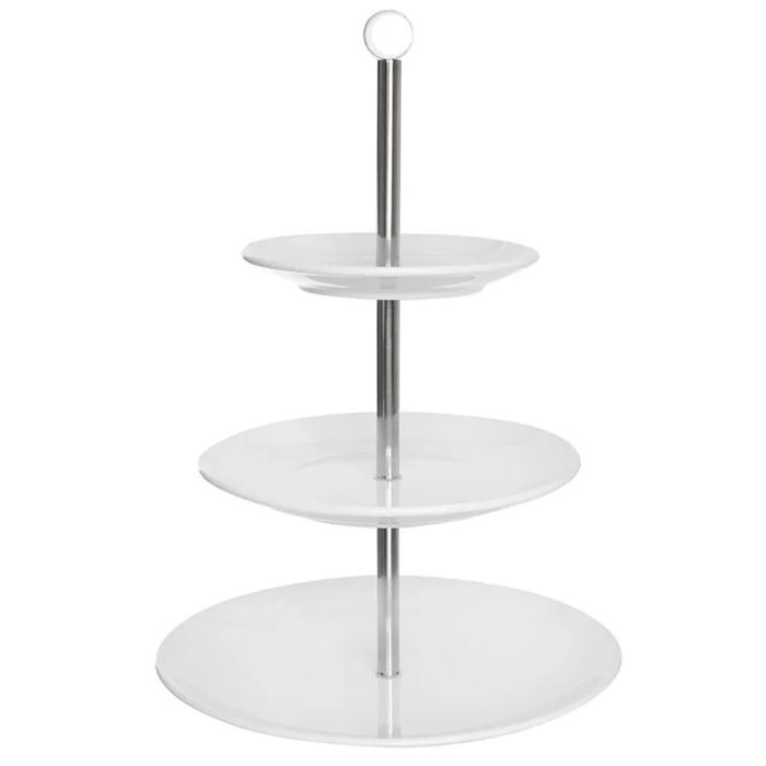 Stojan 3-poschodový – porcelán, etažér
