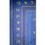 Obrus 84 cm Yule Stripes modrý