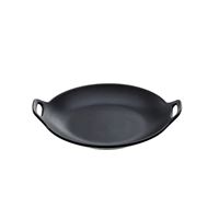 WOK panvička čierna s dvomi rúčkami – Ø20×2,5 cm