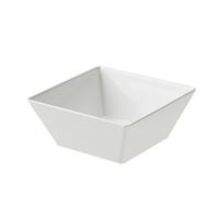 Biela štvorcová melamínová misa na šalát 30x30x11,5 cm - 6 l