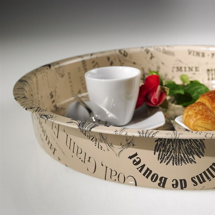 Podnos guľatý Vintage – priemer 32 cm