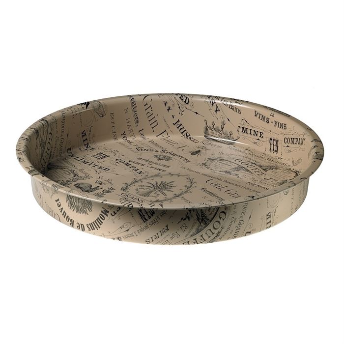 Podnos guľatý Vintage – priemer 32 cm