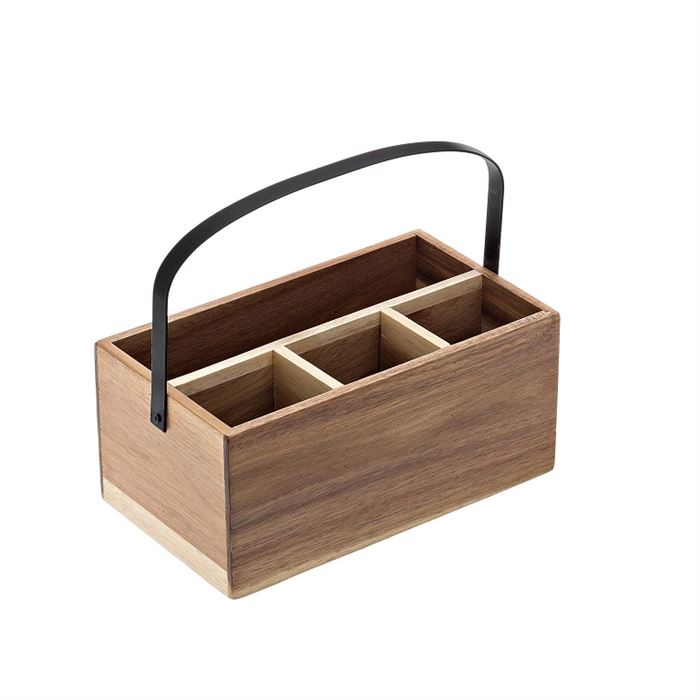 Drevený box s uchom delený s úchytom
