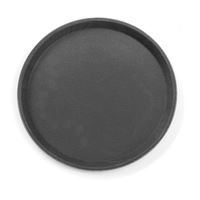 Podnos čašnícky – protišmykový, čierny, Ø410×H20mm