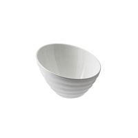 Miska biela melamín skosená 17,8x6,6x11,5 cm (750 ml)