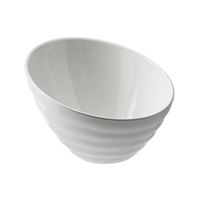 Miska biela melamín skosená 27,4 × 18 × 10 cm (2500 ml)