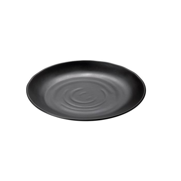 Čierny melamínový servírovací tanier Ø 28 cm