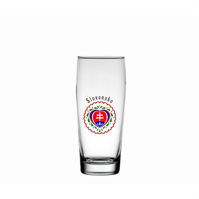 Pivný pohár Slovensko 0,5 l Willy