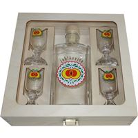 Darčeková kazeta Ploskačka - JABLKOVICA (0,2 l + 4x 0,02 l)