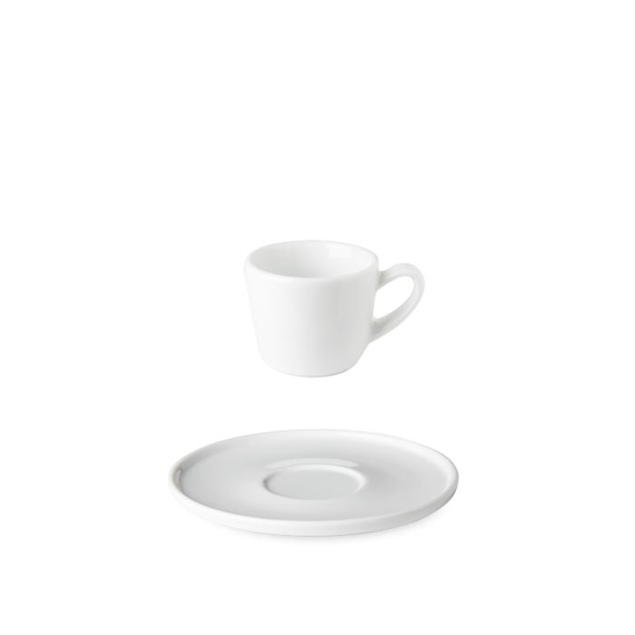 Šálka na espresso s uškom 80 ml OPTIMO white glazed