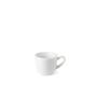 Šálka na espresso s uškom 80 ml OPTIMO white glazed
