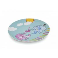 Detský plytký tanier 21 cm SLON – porcelán